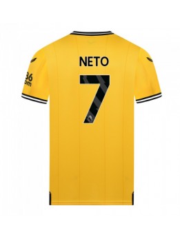 Moški Nogometna dresi replika Wolves Pedro Neto #7 Domači 2023-24 Kratek rokav